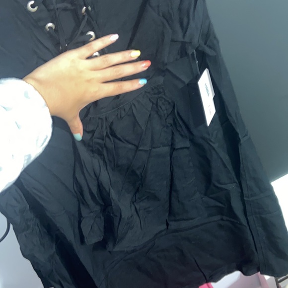 Black Long Sleeve Dress .. Size Large - Picture 3 of 5